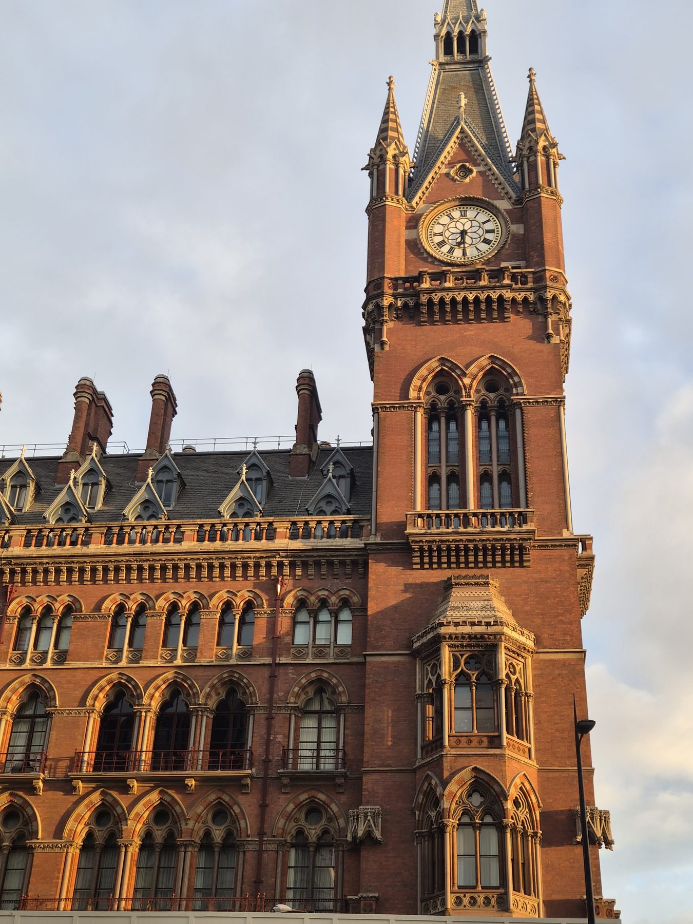 St Pancras, five o'clock gold.